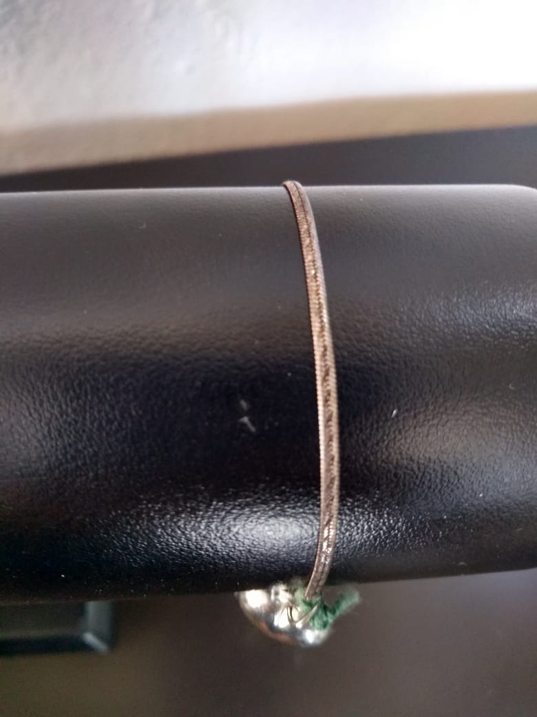 CADENITA DE PLATA PULSO PANZA DE VIBORA