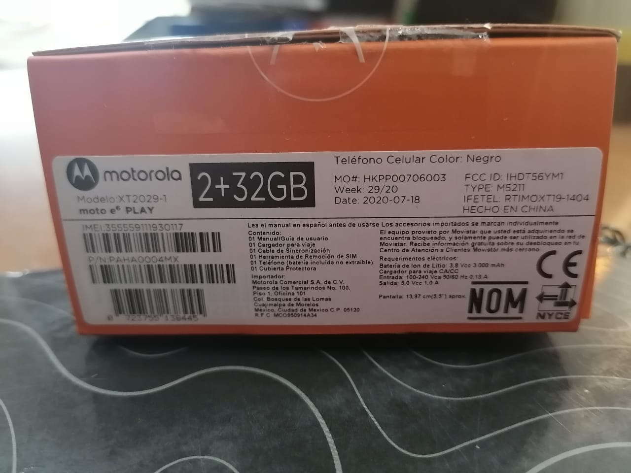 CELULAR MOTOG6 PLAY  LIQUIDACION   2500