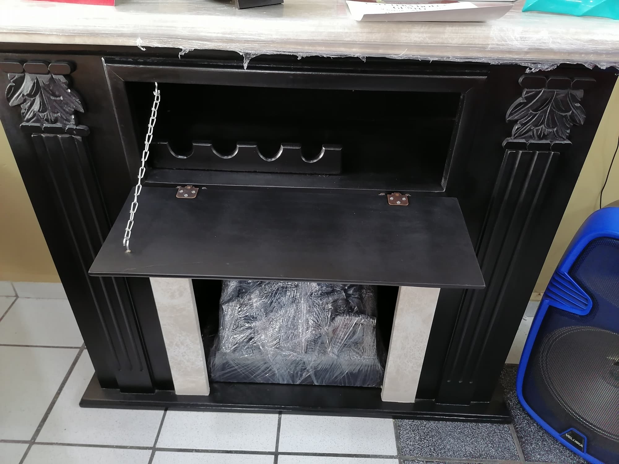 CHIMENEA CON SIMULADOR DE FUEGO