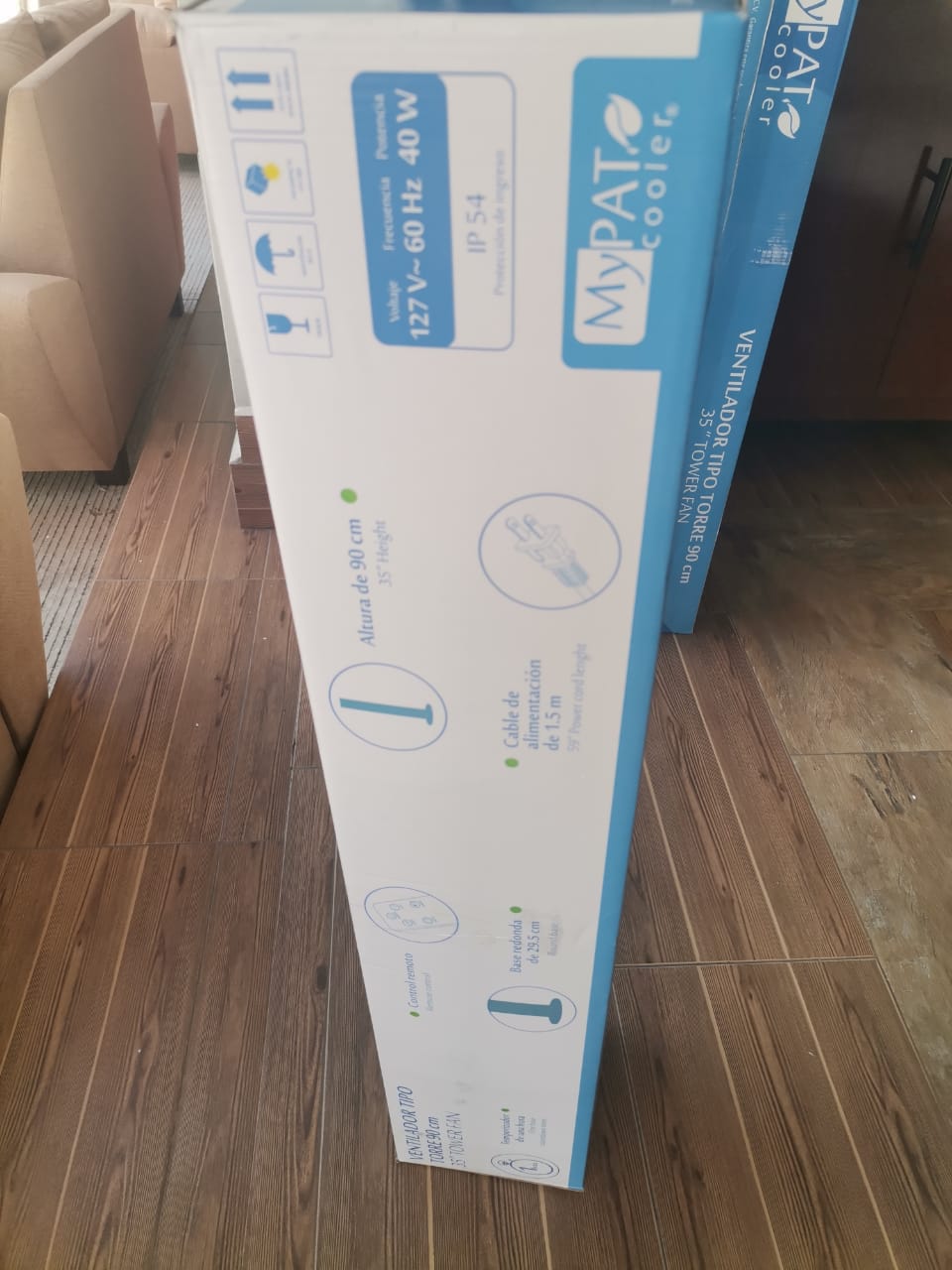 VENTILADOR TIPO TORRE MODELO MY PAT  cooler 3 VELOCIDADES 90 CM    35  NOTA. 4995 0502-B  0503-B 050