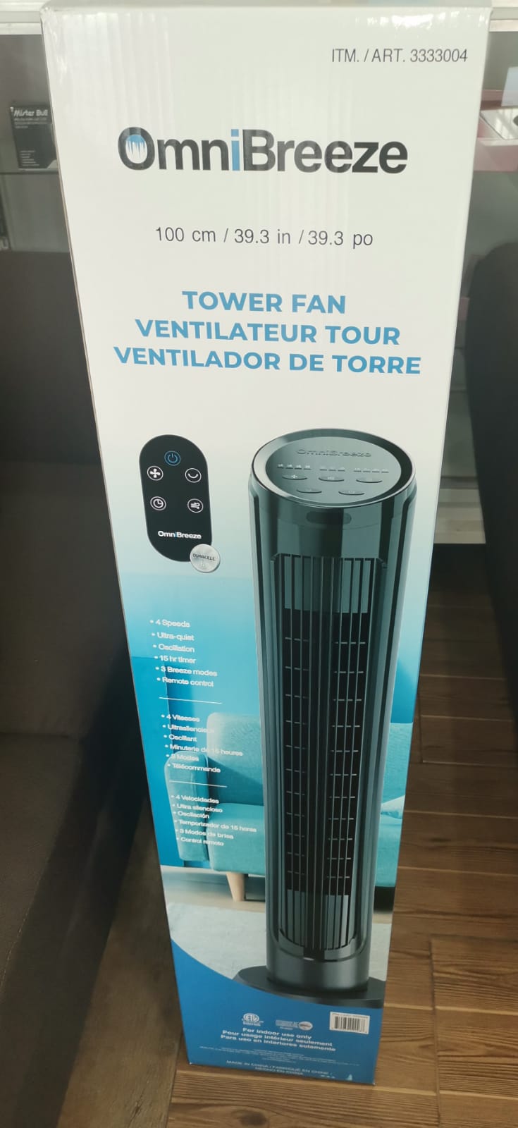 VENTILADOR DE TORRE MARCA OMNIBREEZE   NOTA. 4747 4750 4767 4786 4802  4804 4807 4808 4809 4810