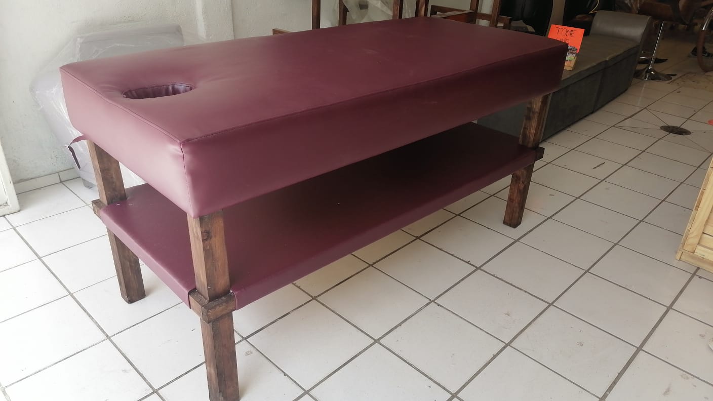 CAMA  DE  MASAJE  MODELO  NIETO TELA  ORION  VINO